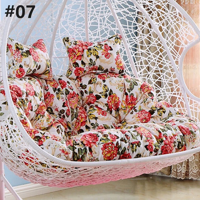 Large Unstuffed Patio Double Hanging Swing Egg Chair Cushion Cover