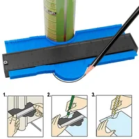 Duplicateur de jauge de Contour, carrelage en céramique, modèle de coupe de tapis, règle d'angle de mesure de profil, duplicateur de Contour, outils pour le travail du bois 1