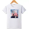 Trump Vance 2024 Outlaw Hillbilly US Flag Vintage T-Shirt for Men Cotton 100% Summer Tops Women 4