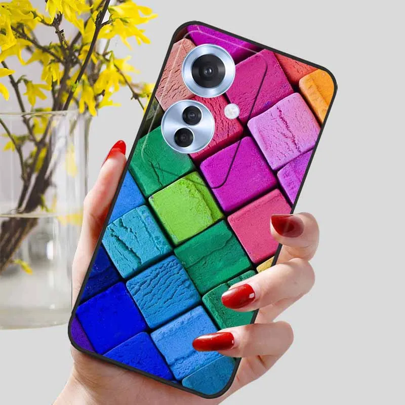 Black Marble Print Silicone Phone Cover - Fashionable Protective Shell and Soft TPU Case