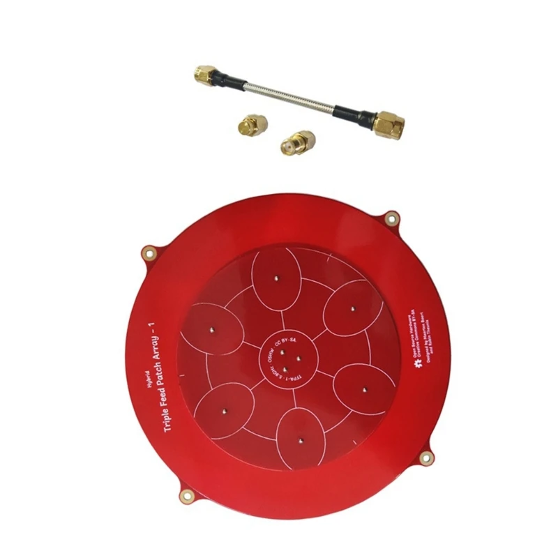 150mm 트리플 피드 패치 5.8GHz 14DBI Pagoda 어레이 FPV 안테나 LHCP RHCP