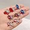 Sparkling Crystal Butterfly Charm 2