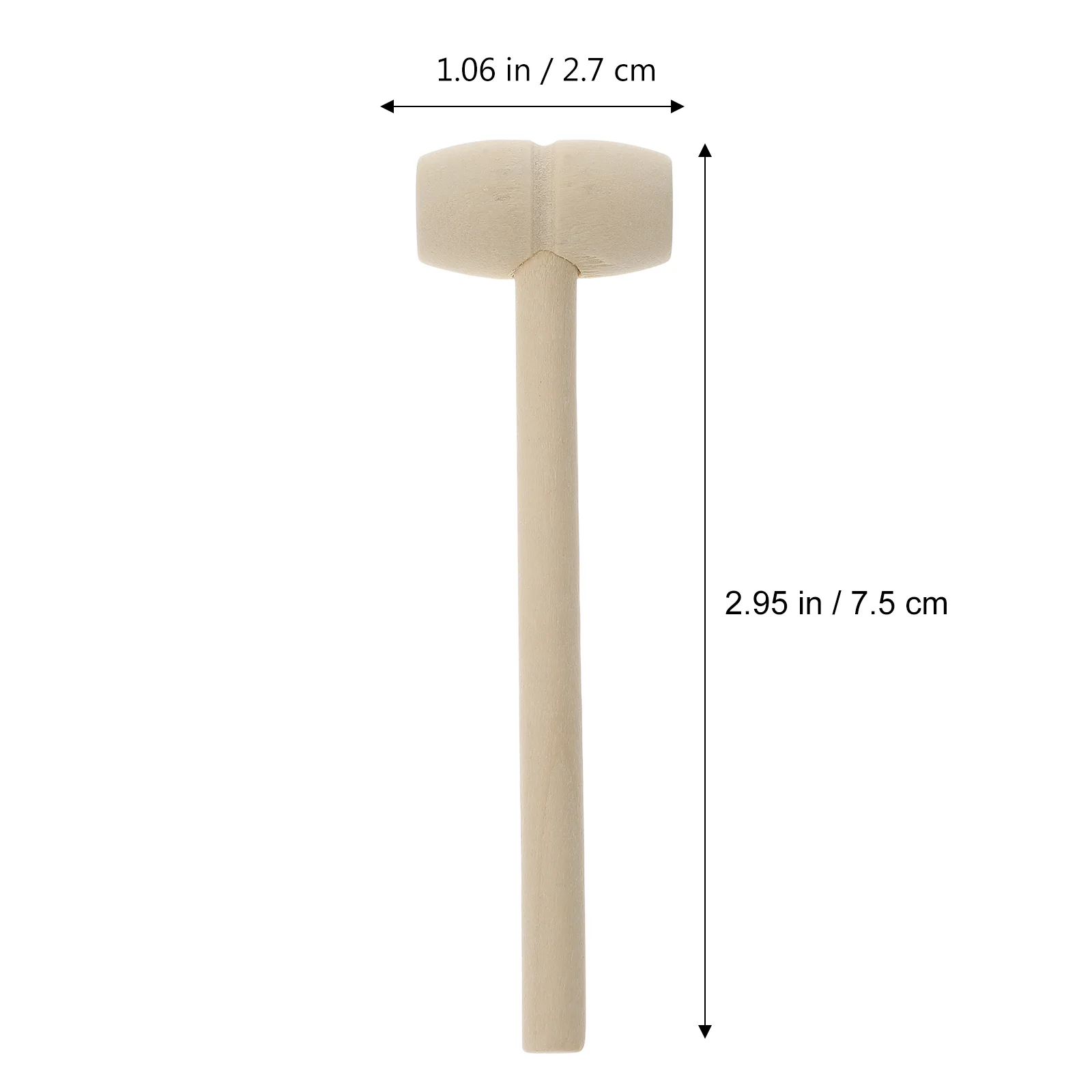 Wooden Hammer 36 Pcs Chocolate Hammer Wooden Mallet Chocolate Craft Toys Wood Mini Mallet Childrens Toys mini hammer woodworking tool wood gavel