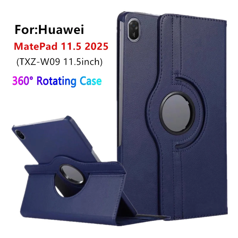 Premium 360° Rotating PU Leather Smart Flip Stand Tablet Case - 11.5 inch Cover