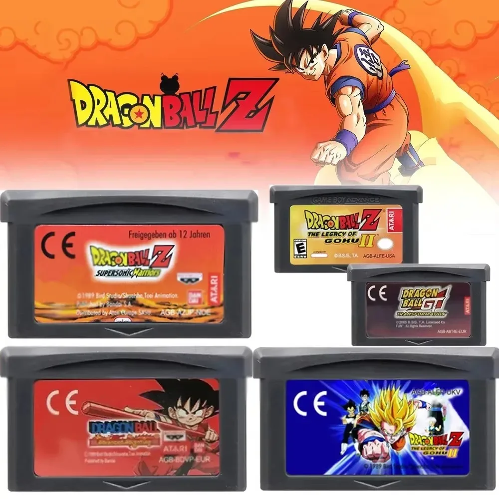 Cartouche de jeux vidéo amusante 32 bits Ddragon Ball GBA, carte de Console de jeu Castlevania Buus Fury Advanced Adventure Supersonic Warriors 1 Cartouche de jeux vidéo amusante 32 bits Ddragon Ball GBA, carte de Console de jeu Castlevania Buus Fury Advanced Adventure Supersonic Warriors 1