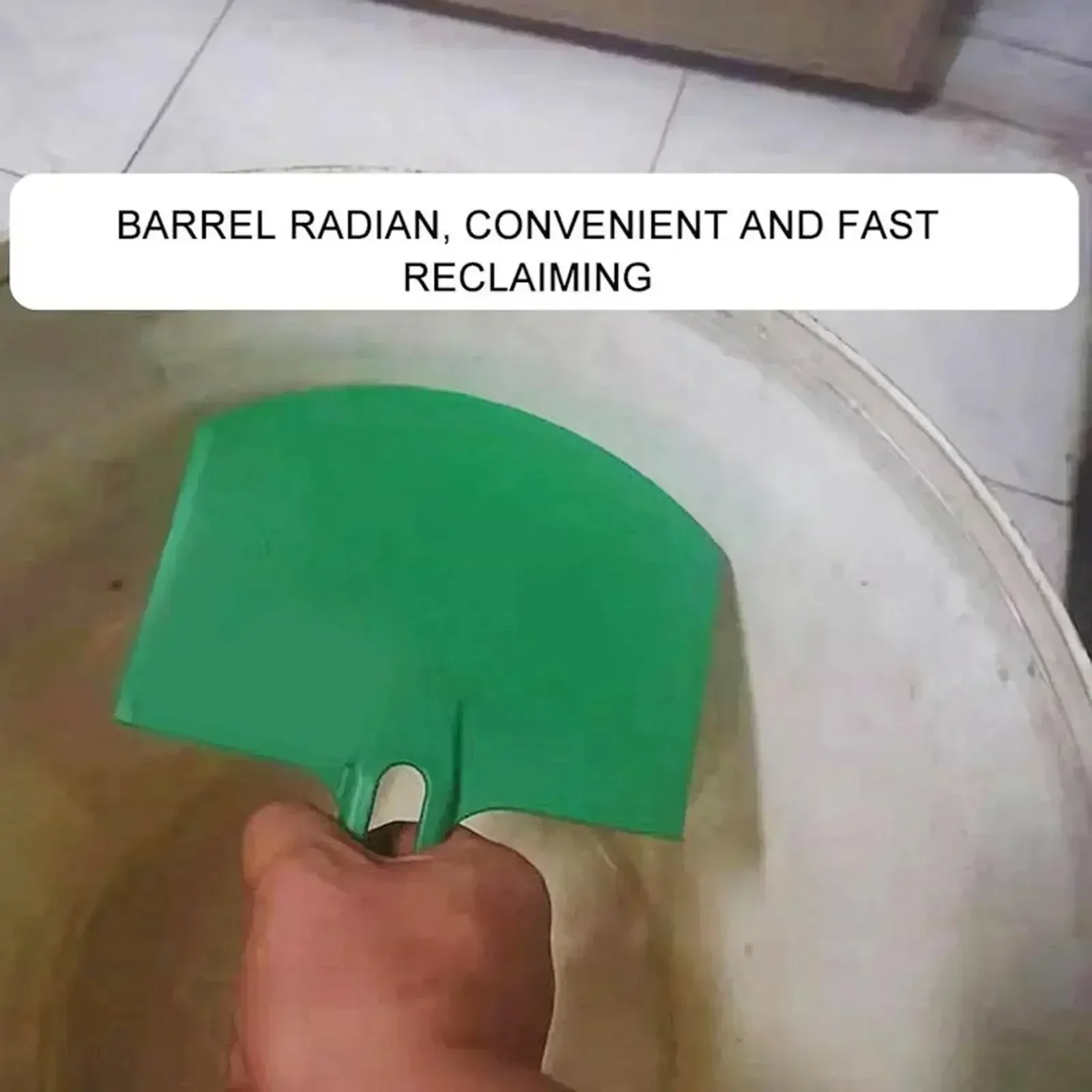 1Pc Curved Bucket Scoop Putty Knife Scraper Spackle Paint for Finishing Plaster Scraping Decals Patch Construction Tools