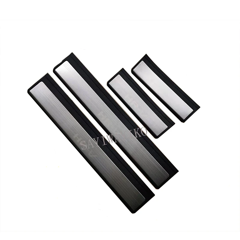 4 Pcs Acrilico Moving Led Welcome Pedal Car Scuff Plate Pedal Door Silk Pathway Light Fit Per Honda Hr-V Hrv 2021 2022