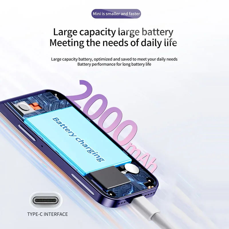 SOYES XS14 Pro Mini Smart Phone 3.0 " 4G LTE 3GB RAM 32 GB 64GB ROM Android 9.0 2000mAh Face ID OTG Small Phone 6