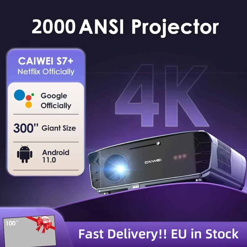 CAIWEI S7+ [Netflix 公式ライセンス] Android 11 4K Ultra HD