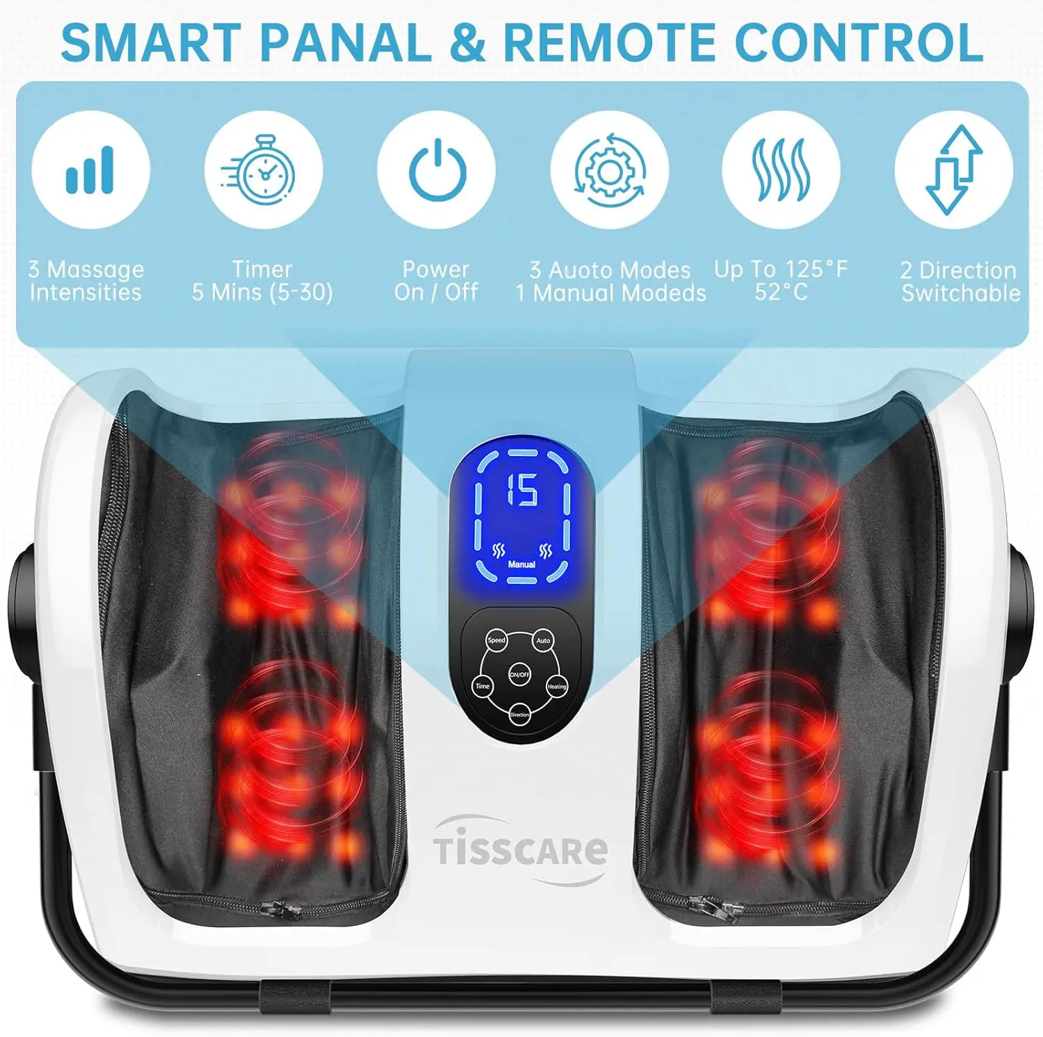 Shiatsu Foot with Heat: Foot Machine for , Plantar Fasciitis and Pain Relief-Massage Foot,