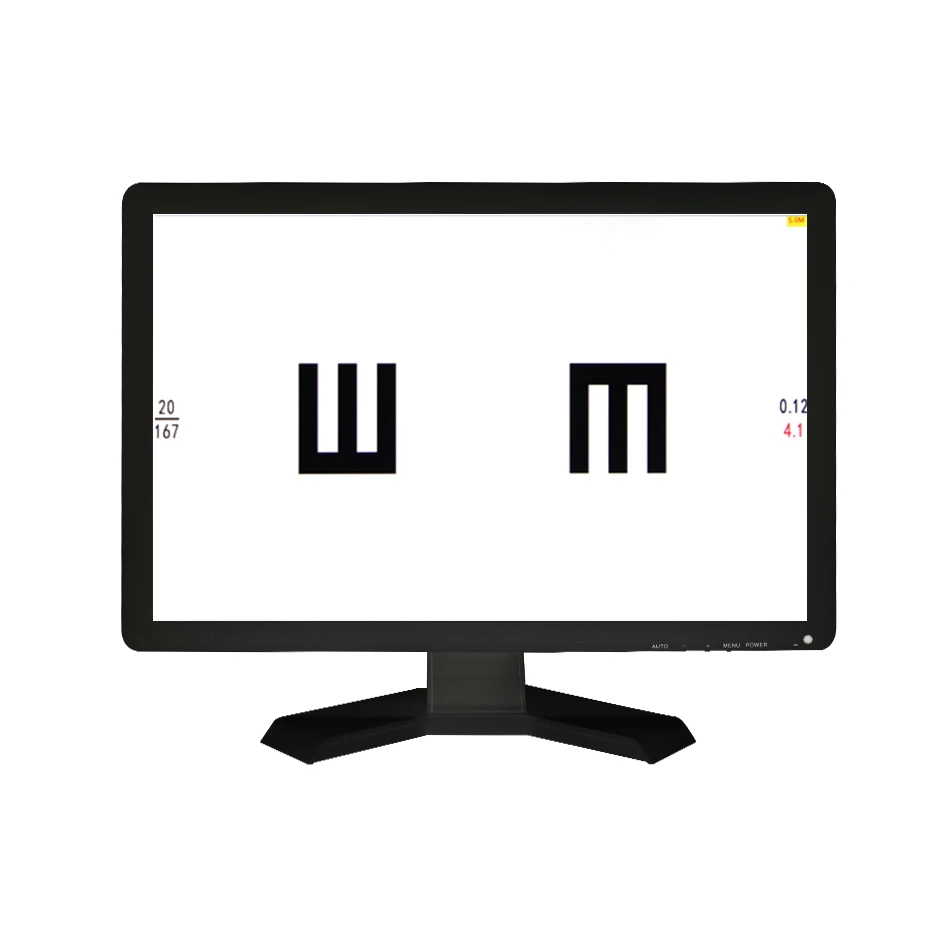 VC-5 Screen TV Set Available Vision Chart Panel Led Visual Acuity Testing Chart 19 Inch Eye Vision