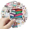 10/50pcs Cartoon Book Worm Book Reading Stickers Notebook Diary Motorcycle Skateboard Computer Decal Luggage Graffiti Sticker 1