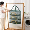 Multifunctional Portable Foldable Muti-layer Hanging Drying Net for Dry Goods Vegetable Fruit Herbs Clothing Non-toxic Polyester 2