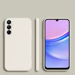 Shockproof Soft Silicone Phone Cover Case for Galaxy A18 (White)
