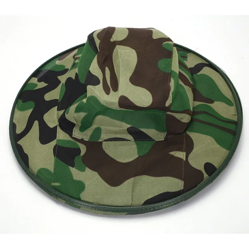 Head Face Protection Veil Mask Hat Bee Bug Insect Anti-mosquito Safety Prevention Head Net Camouflage Beekeeping hat