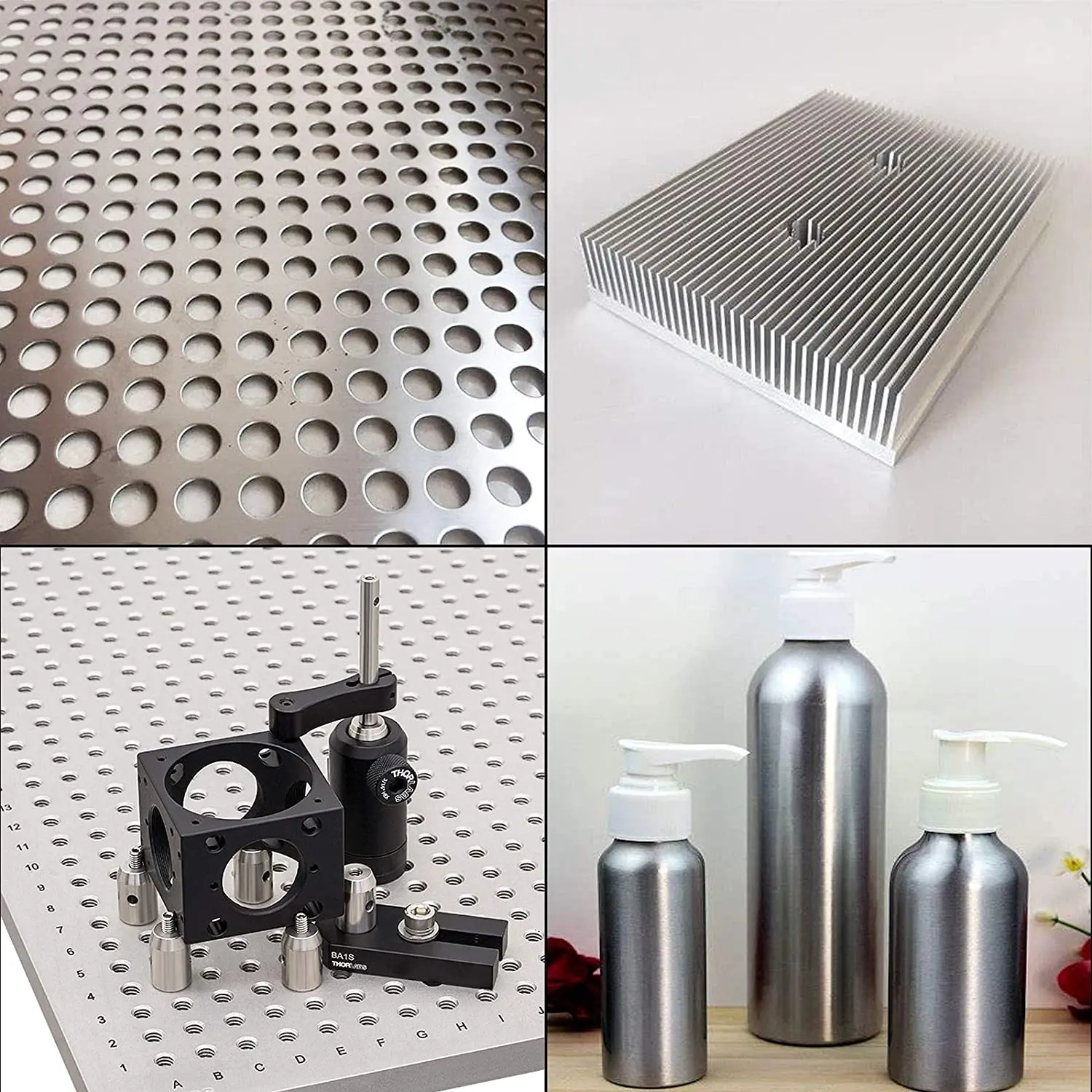 Premium Square Aluminum Plate - Versatile DIY Material for Laser Cutting, Thickness Options 0.3-10mm, Multiple Size Selections