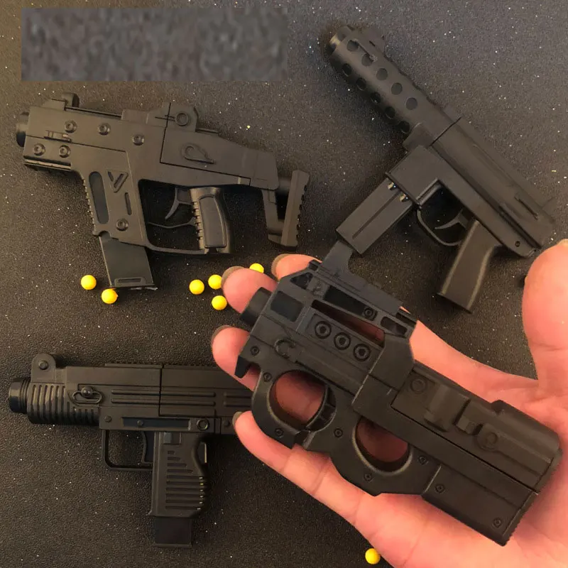 Миниатюрный пистолет из сплава Игрушечная модель пистолета P90 TEC-9 игрушечный