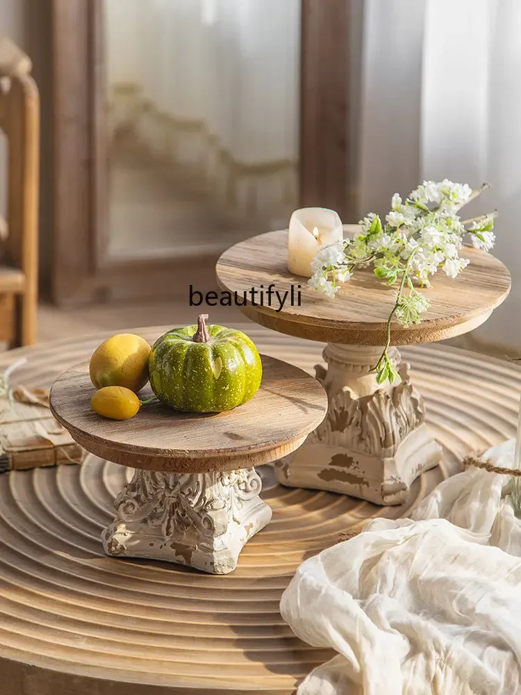 

European Fruit Plate Living Room Wedding Decorative Table Fruit Plate Decoration Retro Porch Decorative Ornaments