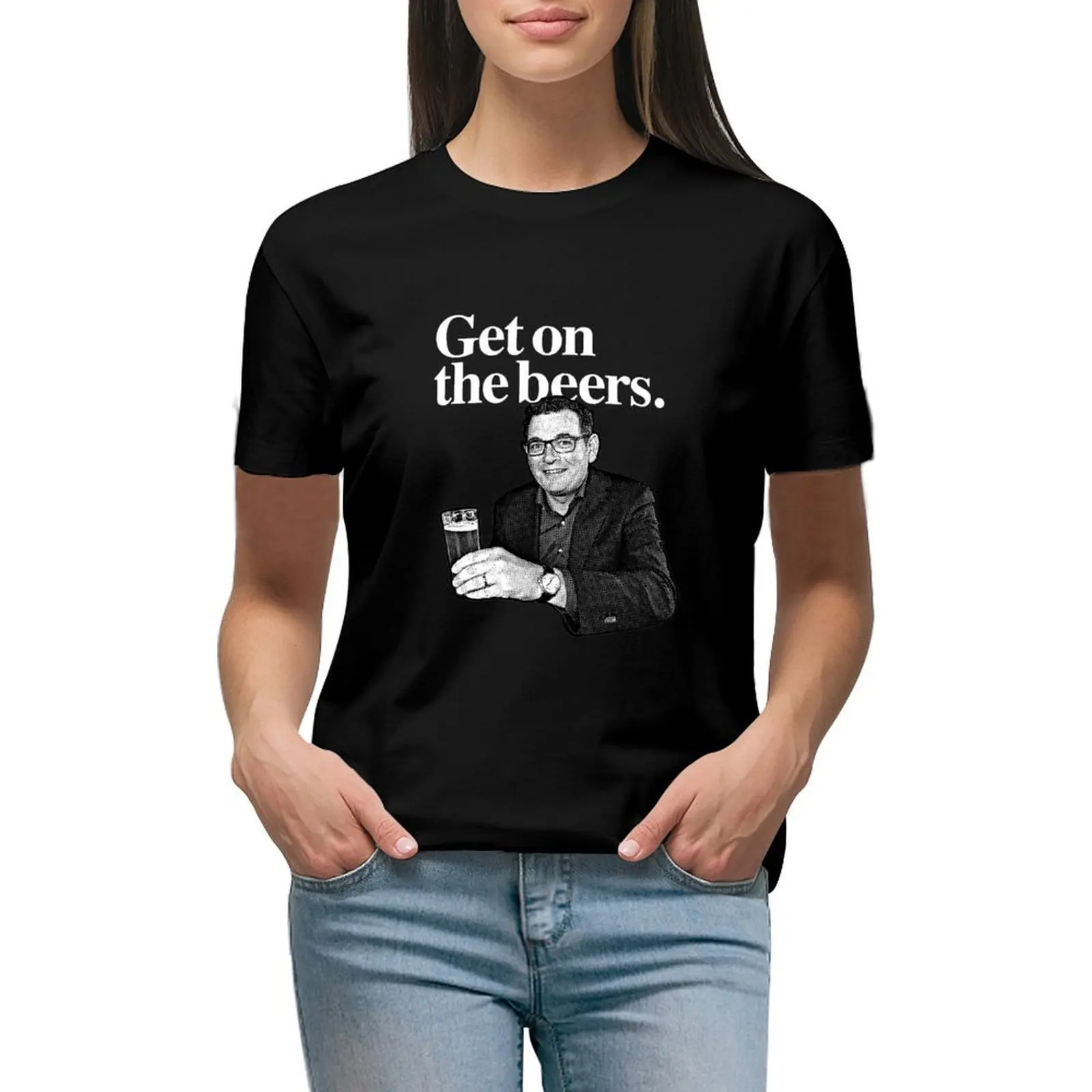 

Get on the beers. T-Shirt kawaii clothes hippie clothes animal prinfor plus size tops t-shirt dress for Women graphic
