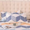 New Product 1pcs 100% Cotton Printing bed mattress set with four corners and elastic band sheets(pillowcases need order) 3