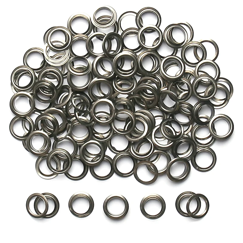 Eyelet Grommet Ring 100Sets 3-10mm For DIY Leather Craft