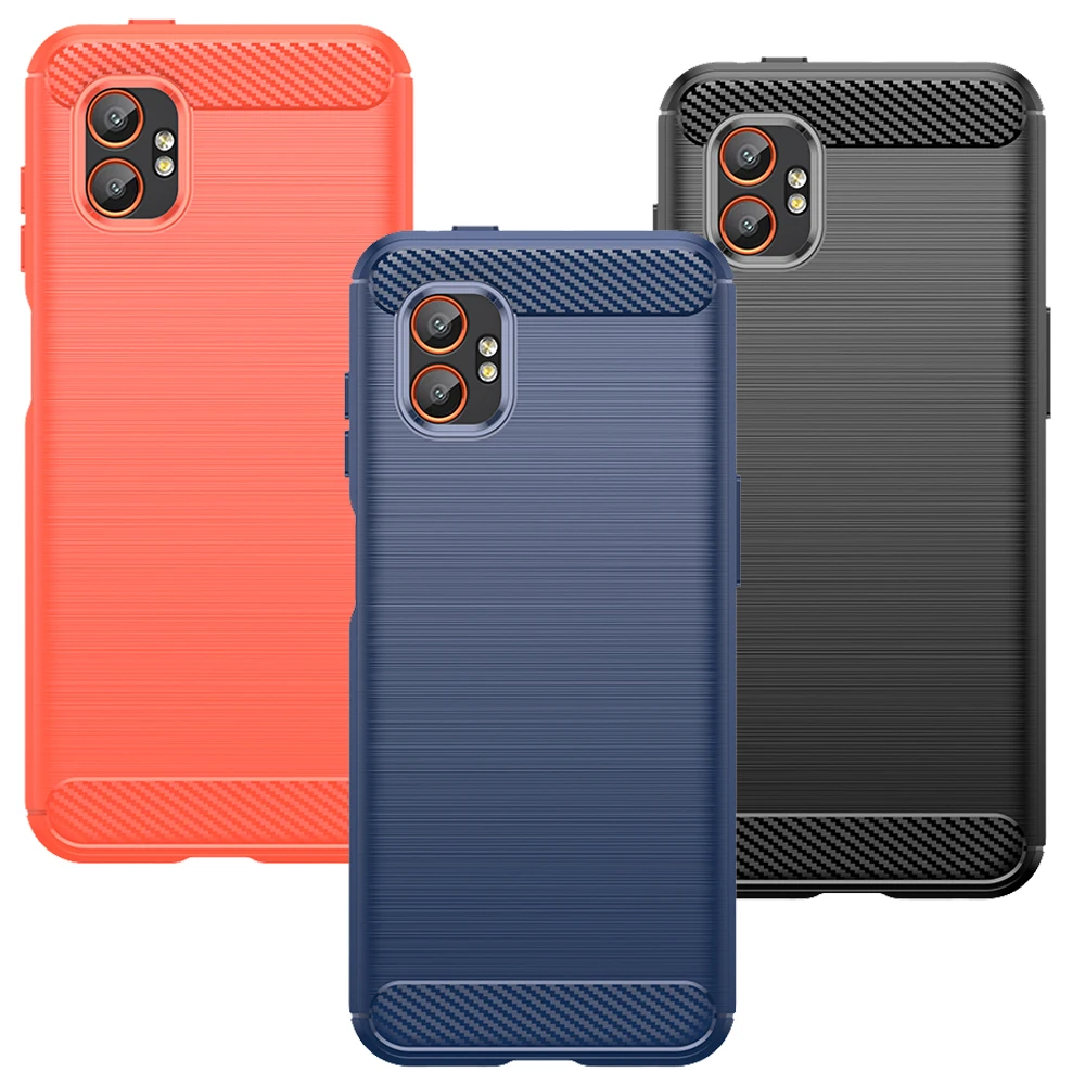 Carbon Brushed Rugged Armor TPU Soft Case