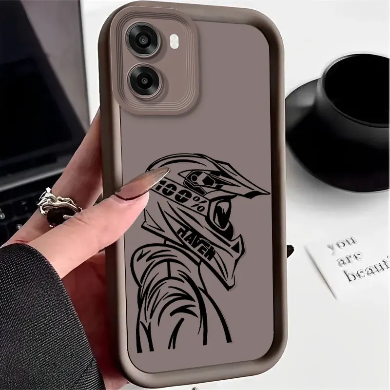 Durable Silicone Case with Shockproof Driver Print Pattern
