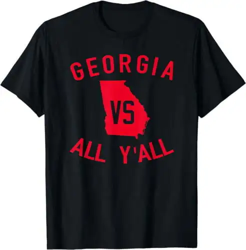 

Забавная футболка Georgia Vs All You, черная, маленькая