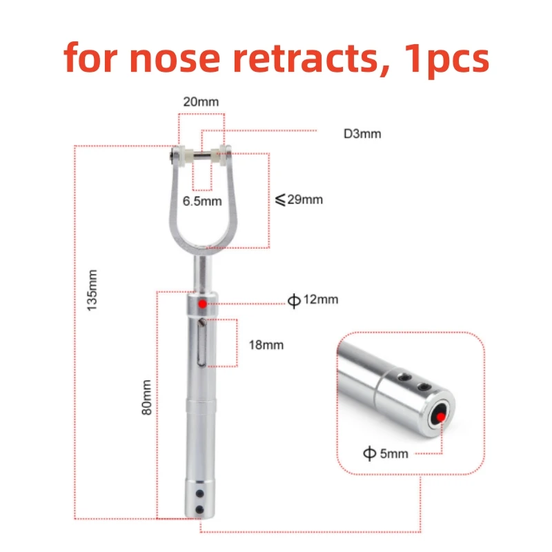 Amortisseurs train atterrissage avion RC E-retracts alliage aluminium