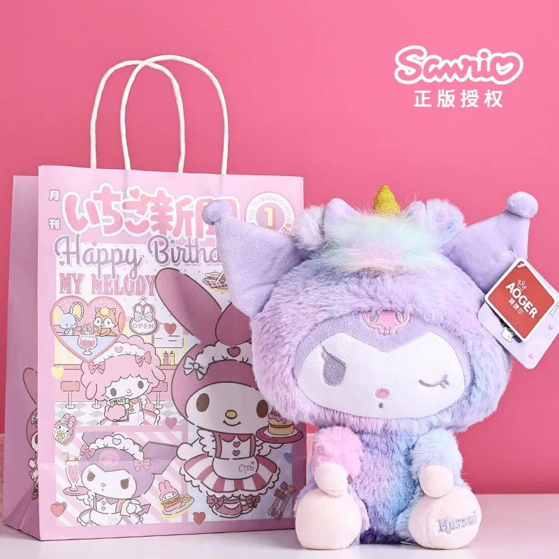 

OFFICIAL Sanrio Rainbow Unicorn Hello Kitty Kuromi Cinnamoroll Pochacco Plush Toys Stuffed Doll Kids Boys Girls Christmas Gifts