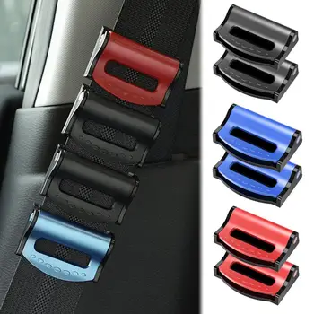 Alternative view of 2pcs Universal Car Safety Seat Belt Buckle Clip Seatbelt Stopper Adjuster Clip To Relax Shoulder Neck Car Strap Clips