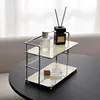 1Pc Double-Layer Desktop Storage Rack, Multi-Functional Acrylic Kitchen Organizer, Cup Holder, Water Cup and Coffee Cup Storage Rack for Living Room, Kitchen, Bedroom, Cosmetics, Perfume, Etc 2