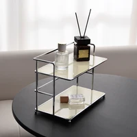 1Pc Double-Layer Desktop Storage Rack, Multi-Functional Acrylic Kitchen Organizer, Cup Holder, Water Cup and Coffee Cup Storage Rack for Living Room, Kitchen, Bedroom, Cosmetics, Perfume, Etc 2