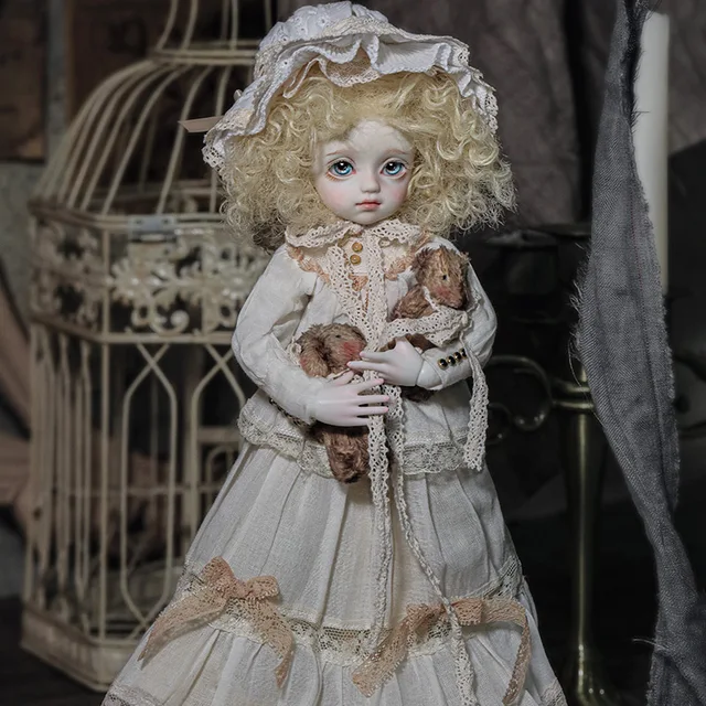 Evelyn BJD Dolls Resin human body Dolls European Court Style Human Face Dark Wind Skull Face  Art Toy 3