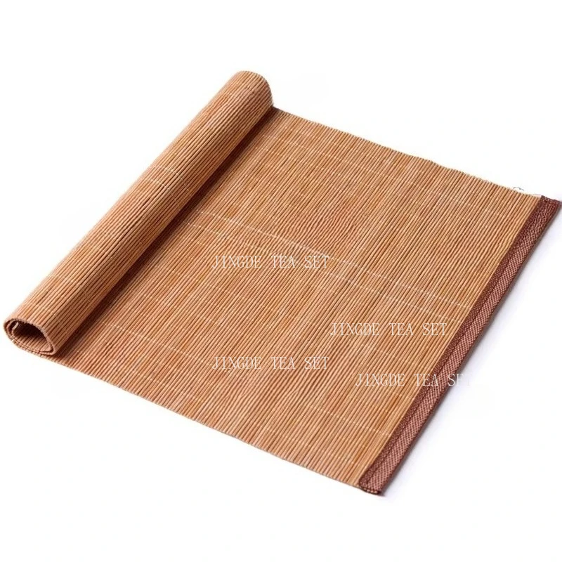 Tea Tray Bamboo Mat Bamboo Stick Tea Mat Editor in Chief Bamboo Curtain Protective Curtain Tea Residue Filtration Teaset