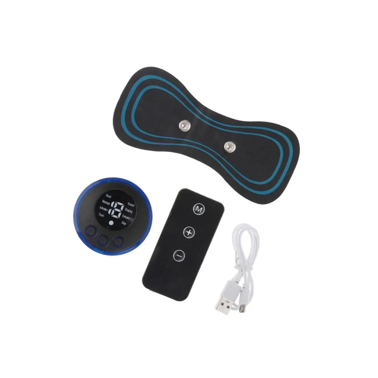 Electric Neck Massager Cordless Full Body Massage for Arm Legs Back Remote Controller