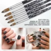Shine Chance Acrylic Nail Art Brush, 100% Pure Kolinsky Hair Oval Nail Brush for Acrylic Application，Professional Nail Extension 3