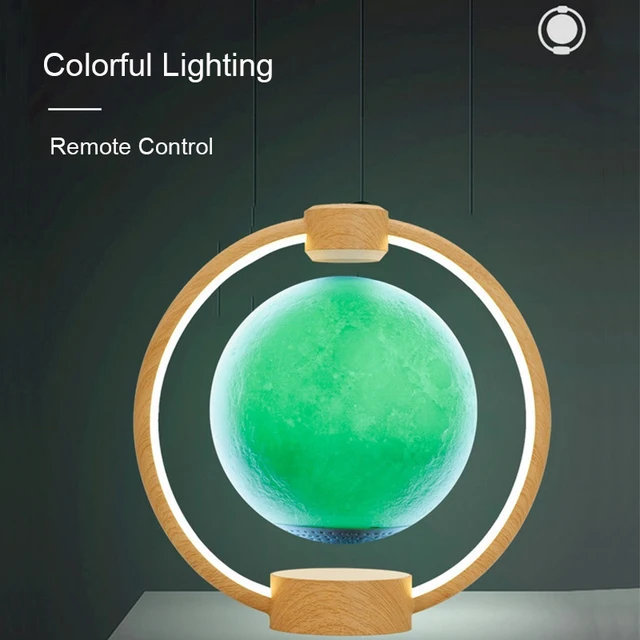 Kreatív Mágneses Lebegő Moon Light Modern Bluetooth Audio 3D Sztereó Színes Glare Planet Night House Dekoráció Ajándék - Image 3