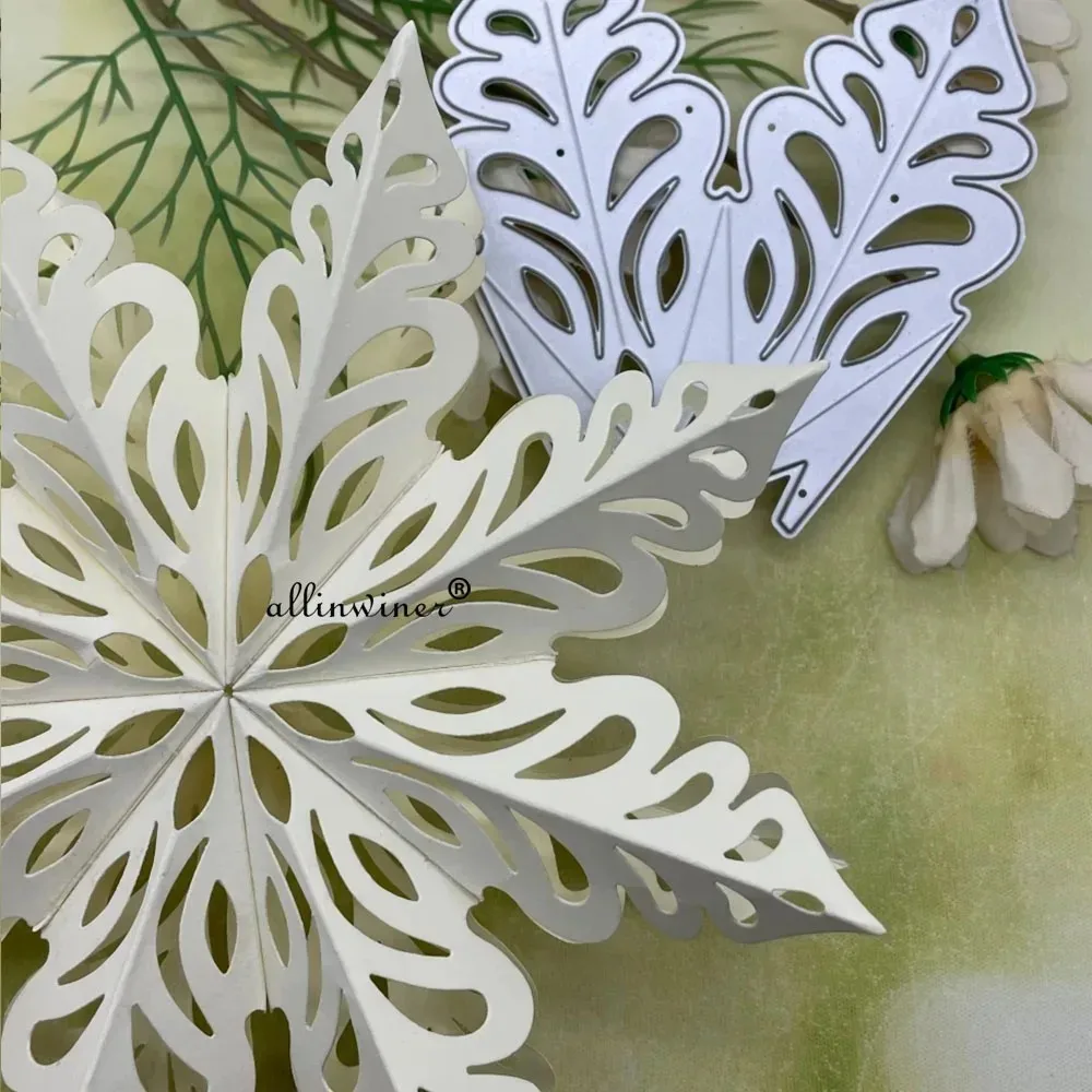 3D faltbare Blumen-Metall-Stanzschablonen für DIY-Scrapbooking, dekorative Prägung, Handarbeit, Stanzschablone