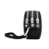 Women Long Zipper Purse Handbag Multicolor Three Layer Nylon Wallet Waterproof Mobile Phone Bag With Lanyard Wrist Bag 4