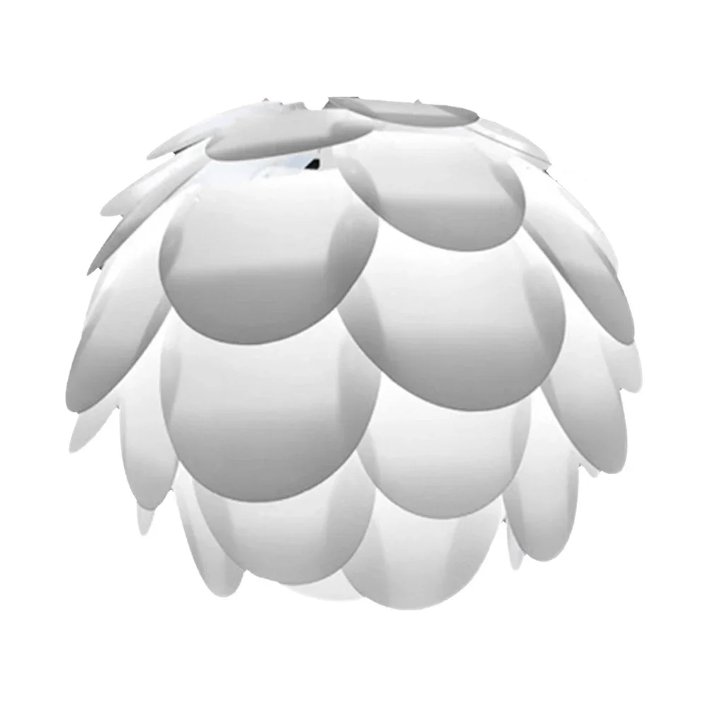 Lotus Flower Lampshade Nordic Style Lamp Protection Lampshade White Decorative Light Cover for Kitchen Bedroom Decor