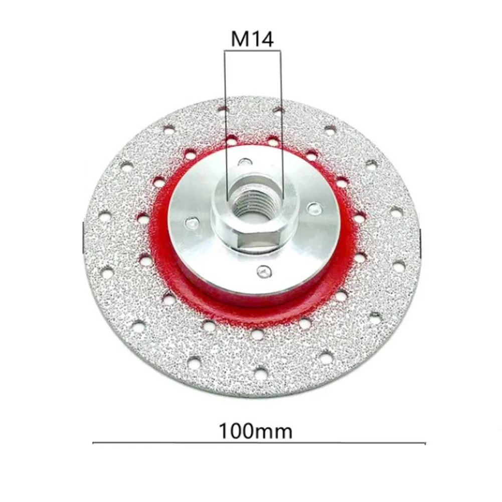 

M14 Brazed Diamond Double Sided Coated Grinding Disc Saw Blade For Marble Concrete Ceramic Tile Angle Grinder Cutting Wheel