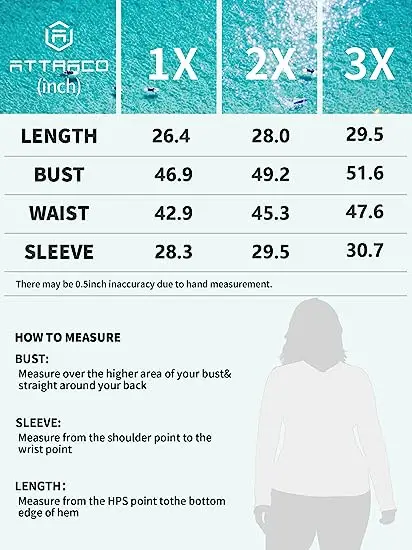 Rash Guard Attraco Women Plus Size Zipper Long Sleeves Quick Dry Soft Swimming Shirt Gradients Color UPF 50+ Crew Neck Surfing