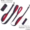 Dog Leashes Outdoor Travel Dog Training Chain Heavy Duty Double Handle Lead for Greater Control Safety Training Dual Handle 4