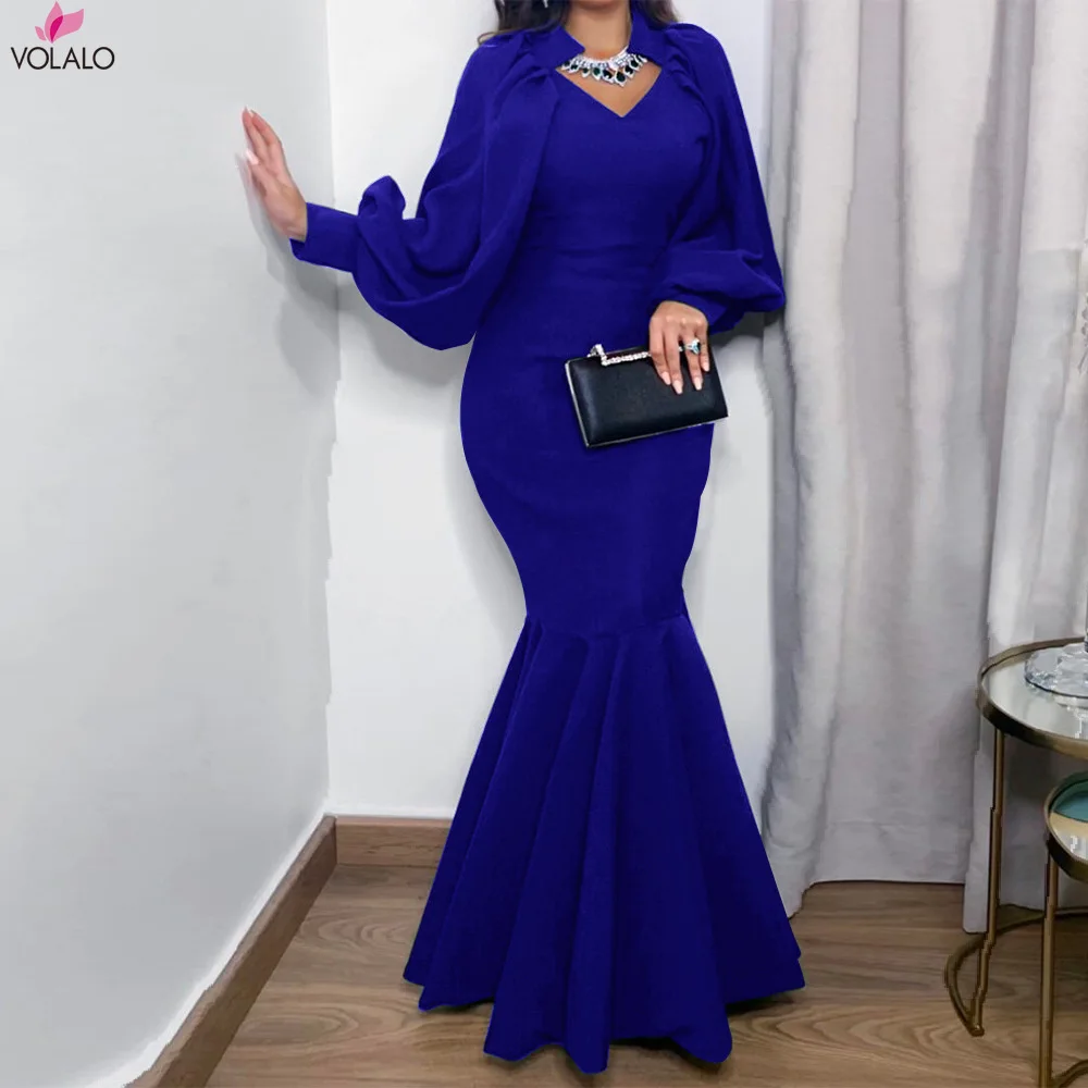 

African Dresses For Women Party Dashiki Clothing Trumpet Mermaid Long Maxi Dress Robe Africaine Femme Clothes Africa Dress
