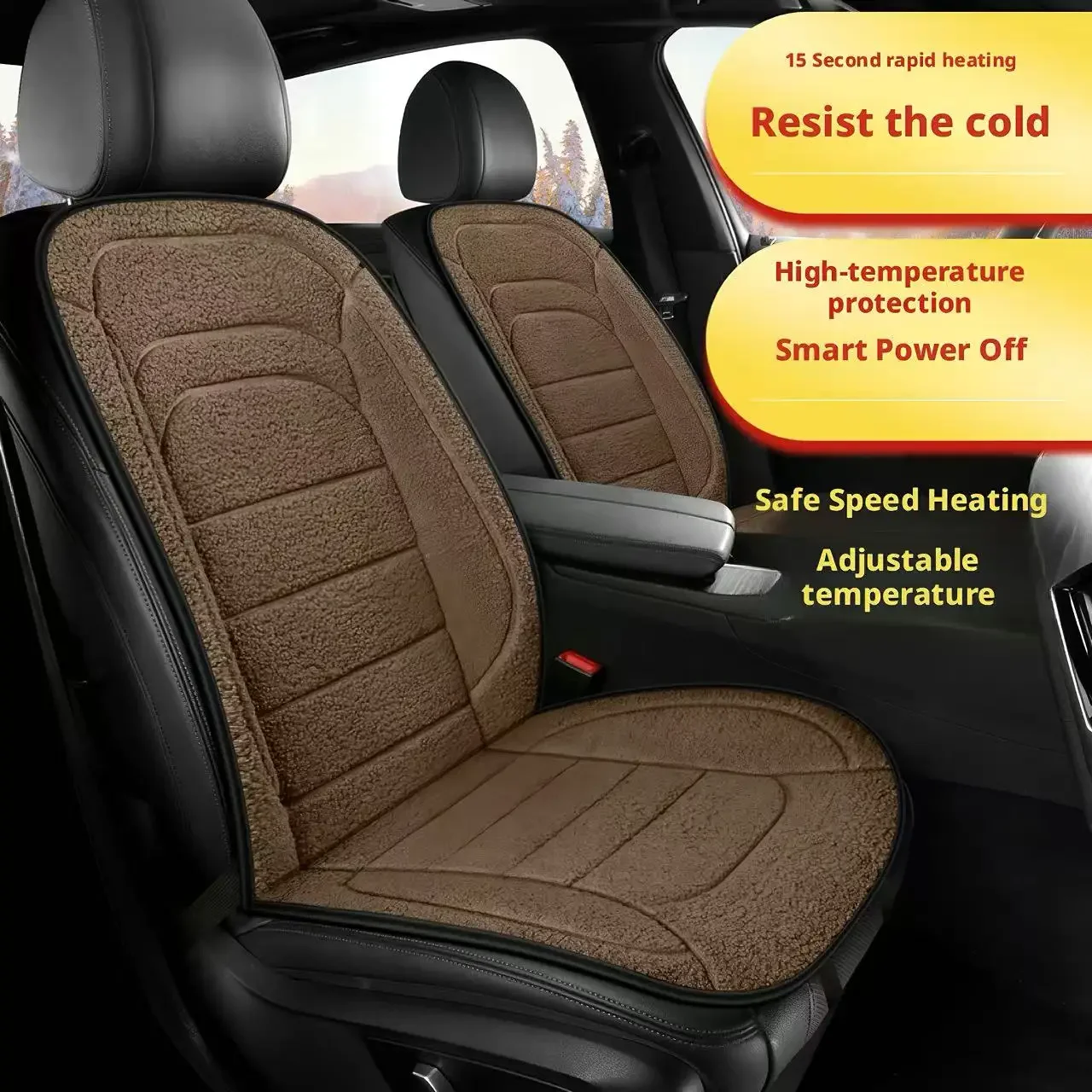 Graphene Heated Seat Cushion with Multi-gear Adjustment