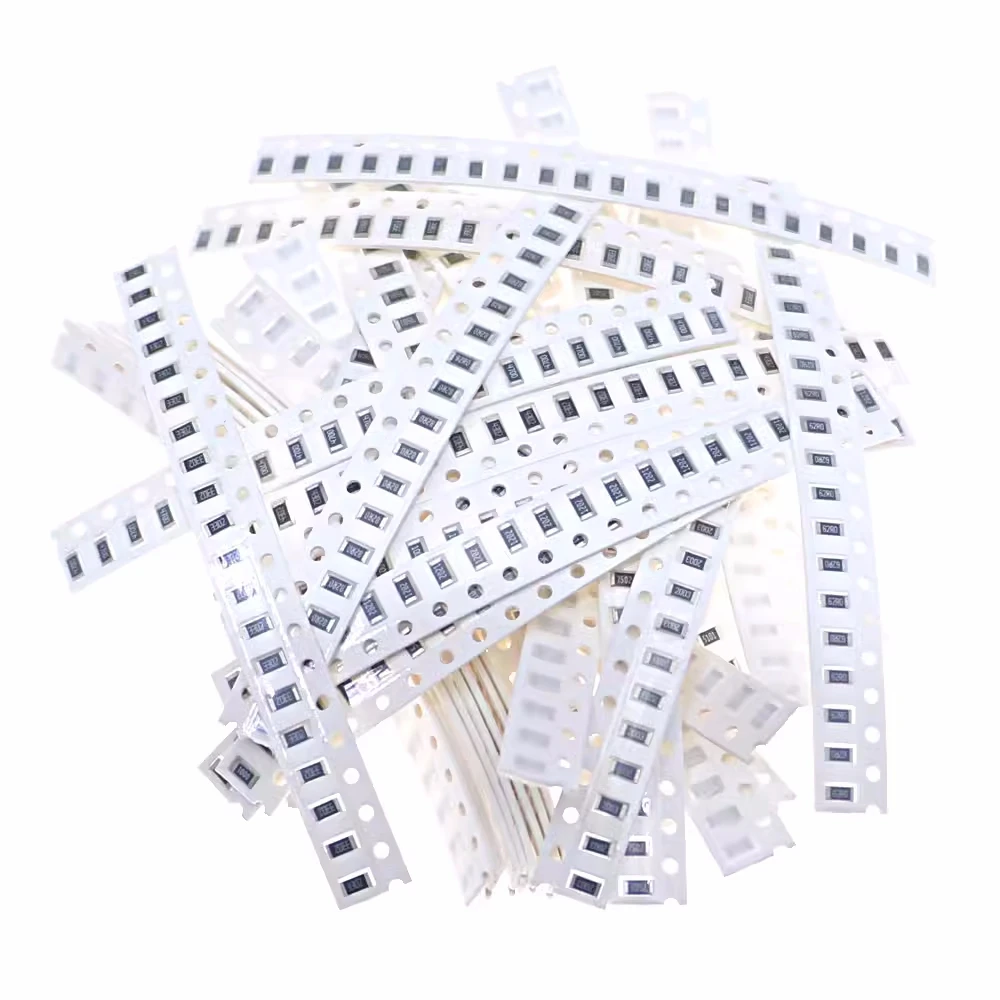100pcs 1206 &plusmn;1% 1/4W 0R 10 11 12 13 14 15 15.8 16 18 20&Omega; 21 24 30 39 49.9 60.4 100 120 200 249 470 510 649 715R ohm Resistor