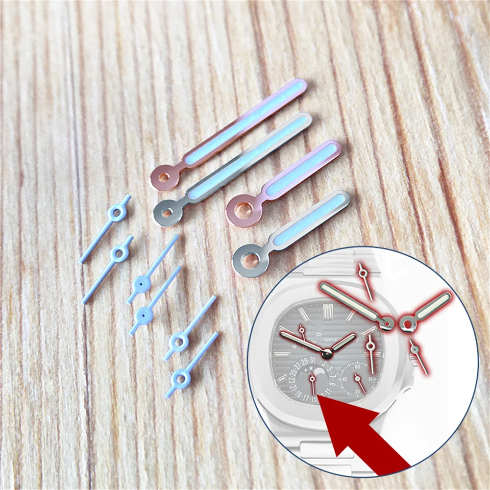 Set Di Lancette Dell'Orologio Per Patek Philip Nautilus 5712 Orologio Cal.240 Ps Irm C Lu Movimento