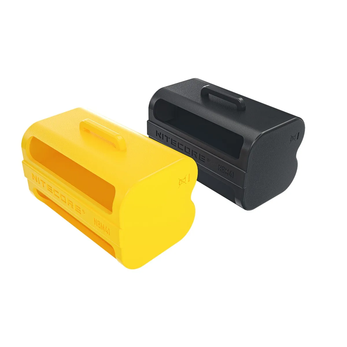 Original Nitecore 18650 Battery case Nitecore NBM41 Silicon case holder Storage box Portable Battery Magazine powerbank case