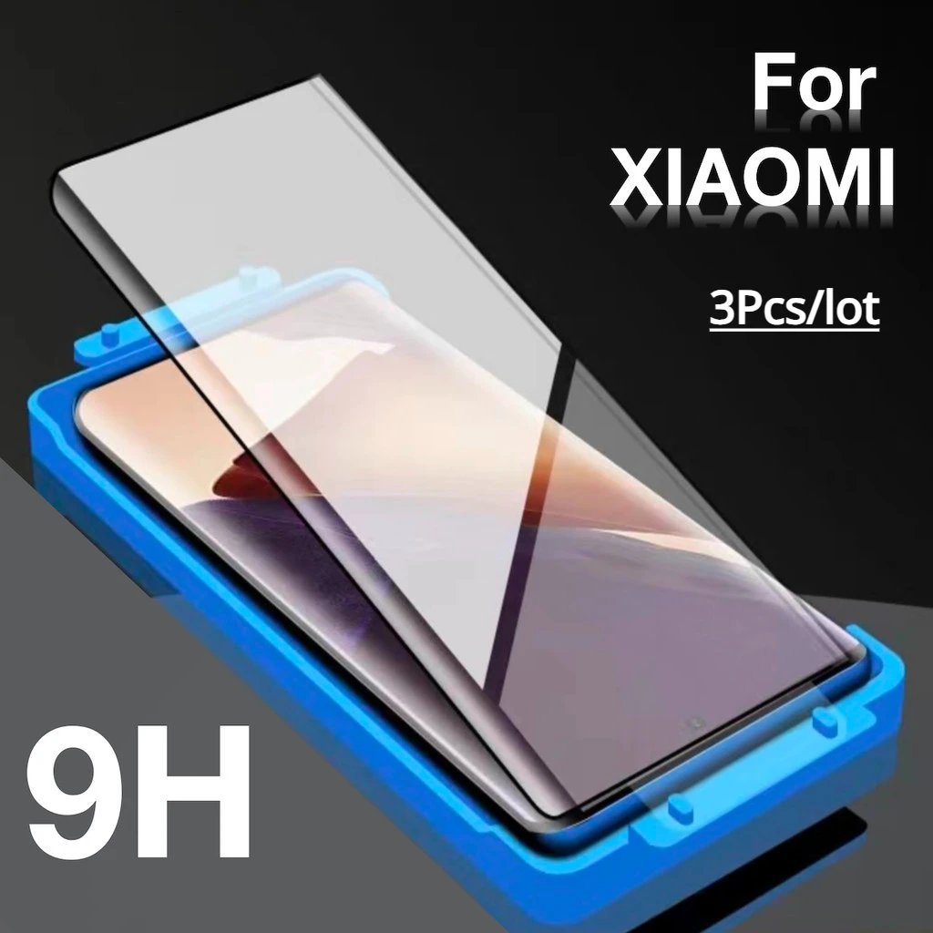 3 Stück Keramikfolie für Xiaomi 15 14 13 Ultra 12 11 10 Pro Mi15S Pro Mi 14 Pro 10S Displayschutzfolie mit Kit, nicht gehärtetes Glas